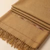 Camel Color Handmade Wool Shawl for Men