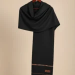 Black Handmade Islampuri Wool Shawl for Men – Soft and Warm