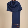 Neelab Blue Handmade Wool Shawl for Men