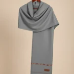 Grey Handmade Salampuri Woolen Shawl for Men