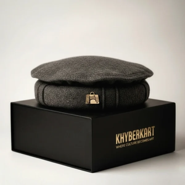 Gray Charcoal Chitrali Pakool